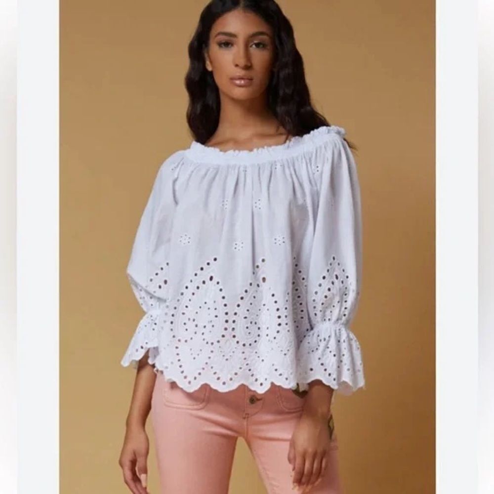 SCANDAL ITALY White Buttercup Top In White size M